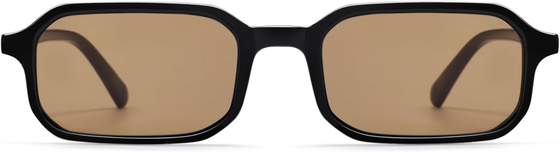 Retro Skinny Rectangle Sunglasses for Men Women 90s Narrow Sunnies Vintage Thin Frame AP3740