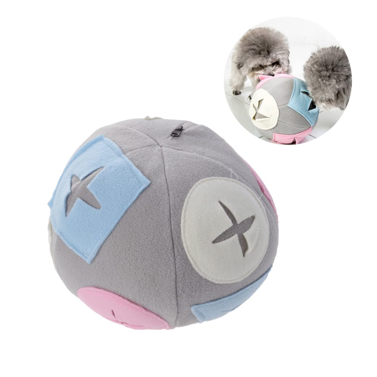 INOOMP Dispensador De Comida para Perros 2 Unidades 20 Cm Juguetes Interactivos para Entrenamiento Canino Material Polar Lavable A Máquina.