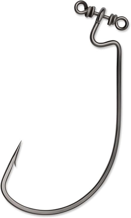 VMC Spinshot Wide Gap Hook Black Nickel 2/0, One Size