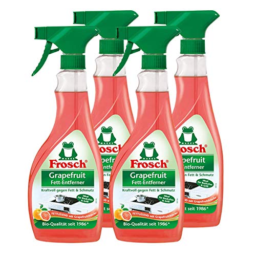 Preisvergleich Produktbild 4x Frosch Grapefruit Fett-Entferner 500 ml Sprühflasche