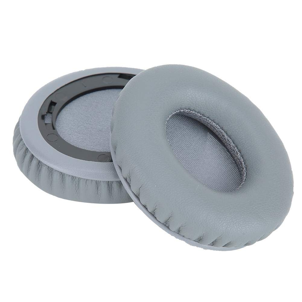 2 Pcs Ear Cushion Gray Cotton Replacement Kit for Monster Solo HD Headphones Solo1.0 for Smart Phone Cellphone and Mobile Phone