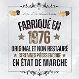  Livre d or 50 ans Cadeau Anniversaire: à personnaliser félicitations et photos de vos invités , humour homme femme Vintage