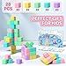Asago Magnetic Blocks for Toddlers, 1.34in Macaron Magnetic Building Cubes for Kids Ages 1-3, Stem Preschool Stack Construction Educational Toys for 3+ Years Old Boys Girls