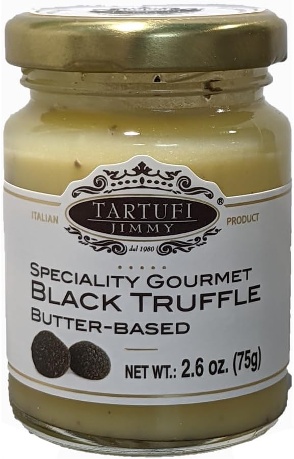 Tartufi JimmyBlack Truffle Infused Butter | Smooth Texture, Nutritious, Multi-Purpose | Net Wt. 75g/ 2.60 oz