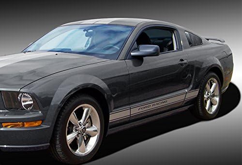 Miniatura 4 de HK5 Persianas laterales traseras de ABS para ventana lateral, para ventilación, compatible con Ford Mustang 2DR Coupe 2005-2014, 2 piezas (estilo