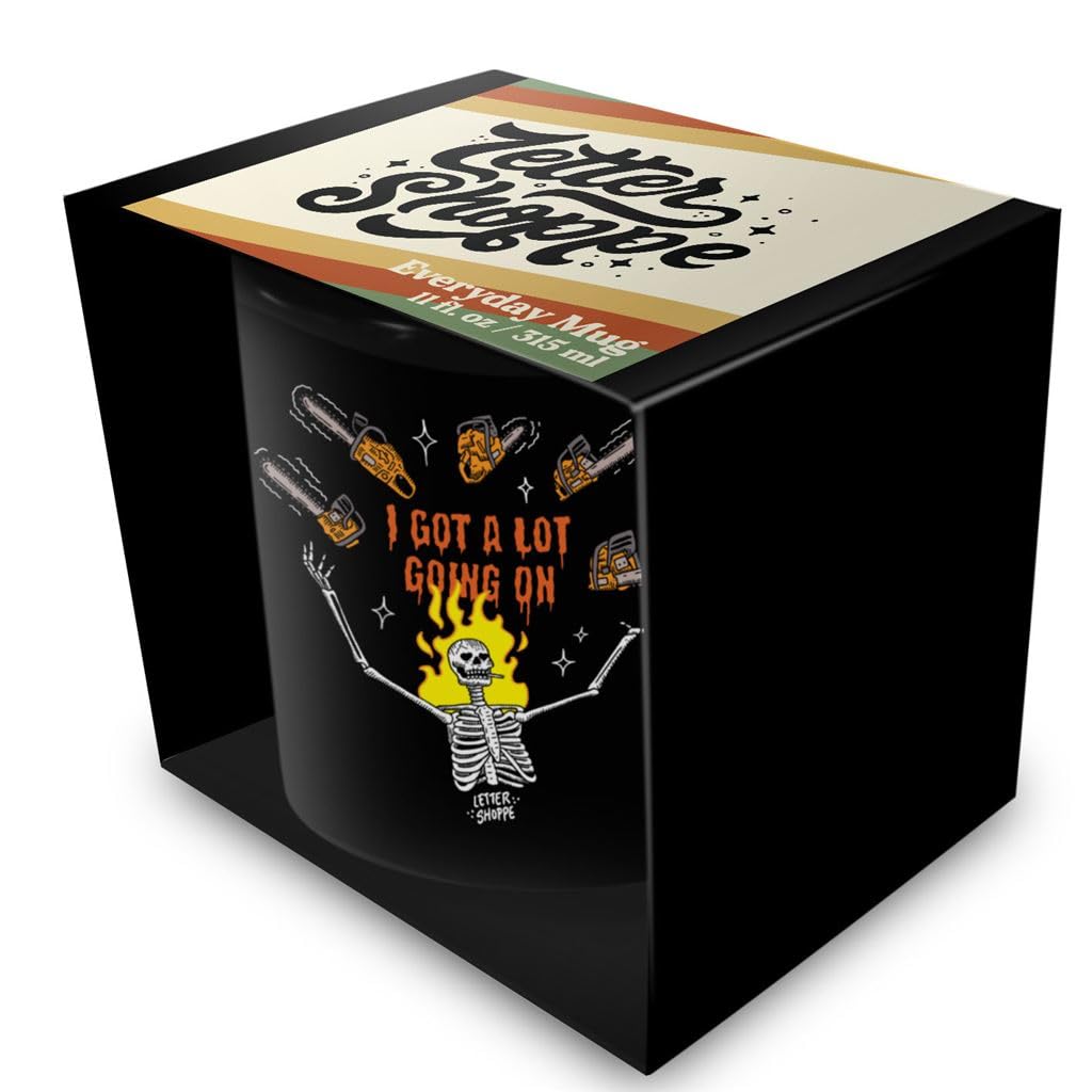 Pyramid International Letter Shoppe (I Got A Lot Going On) Black 11Oz Mug - 10Oz / 315Ml Ceramic Mug - One Size