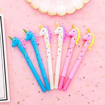 Unicorn Beautiful Gel Pen Set for Kids -Pack of 1 - SchoolWaale