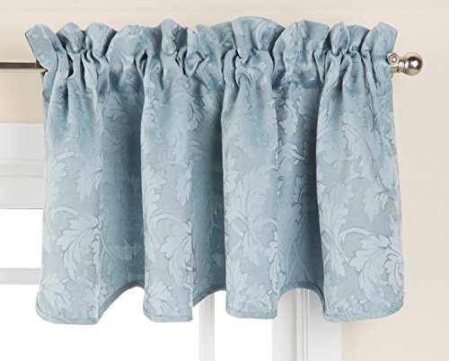 Lothringen Home Fashions Flora Fenster Vorhang Querbehang, blau, 132,1 x 45,7 cm Cover