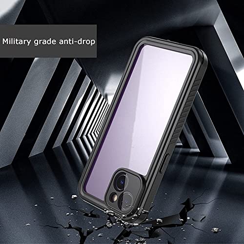 Funda para iPhone 14 Pro Max transparente antigolpes impermeable con cierre doble 7