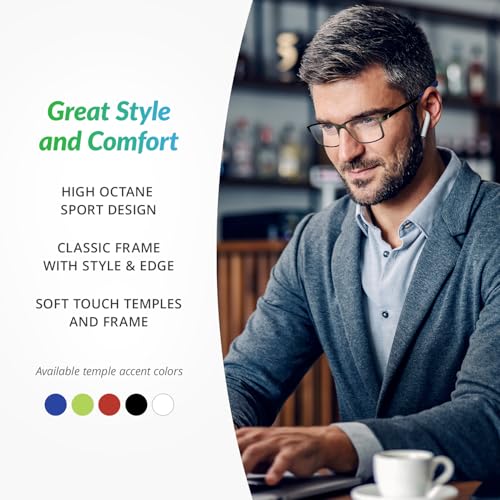 Image of Sportex SAV E4200 Blue Light Reading Glasses - Flexible, Durable, Lightweight, High-Performance Blue Light Glasses