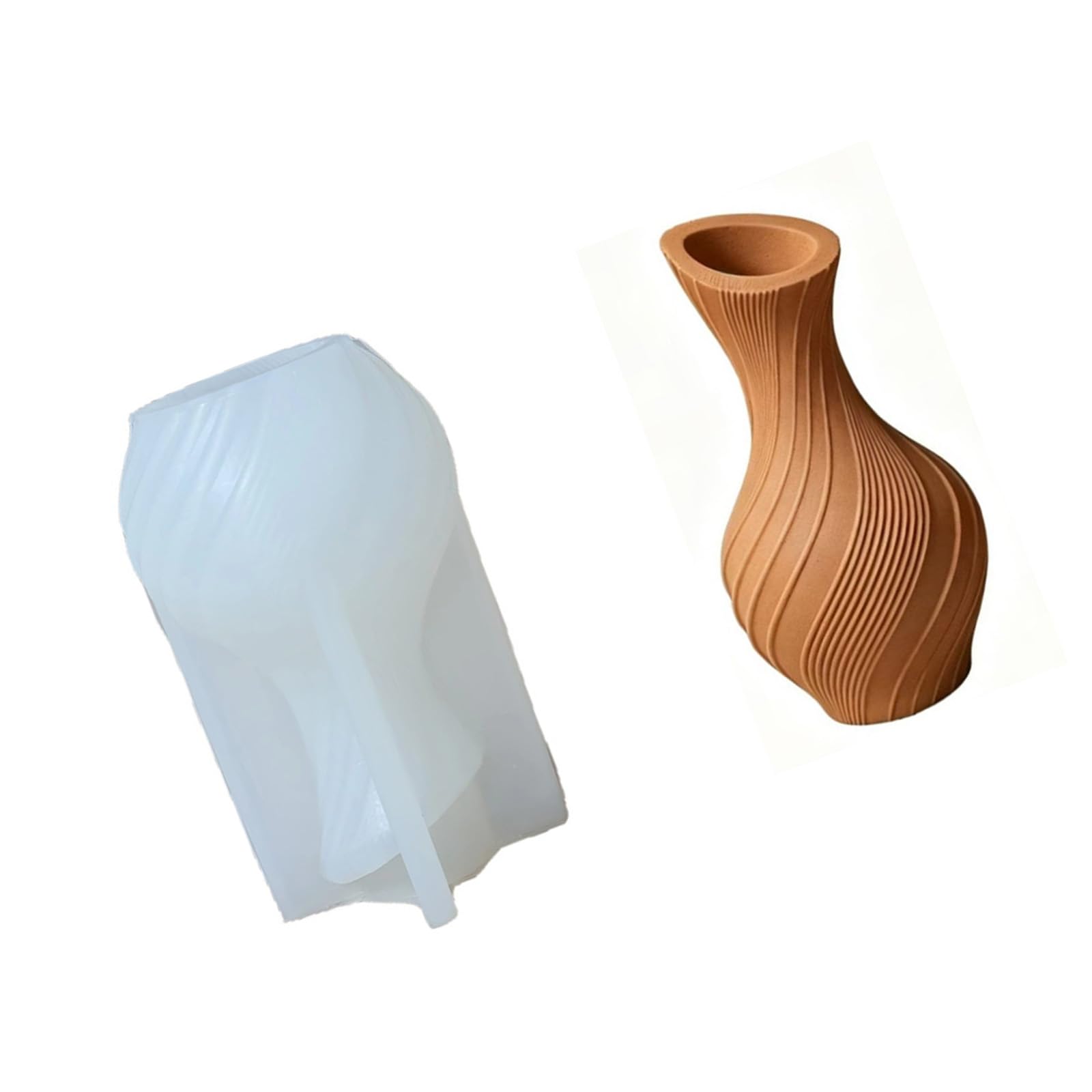 TQUXNGA Vases Resin Silicone Mold Mold Vase Epoxy Casting Concrete Vase Molds for Diys Flower Molds