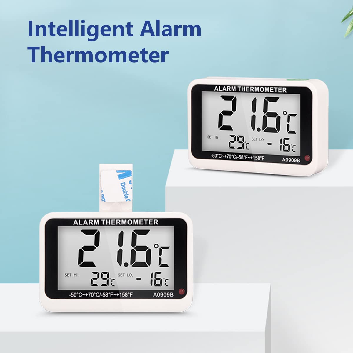 IBAMA Household freezer refrigerator temperature detector, LCD indoor thermometer, kitchen sample hanging temperature display