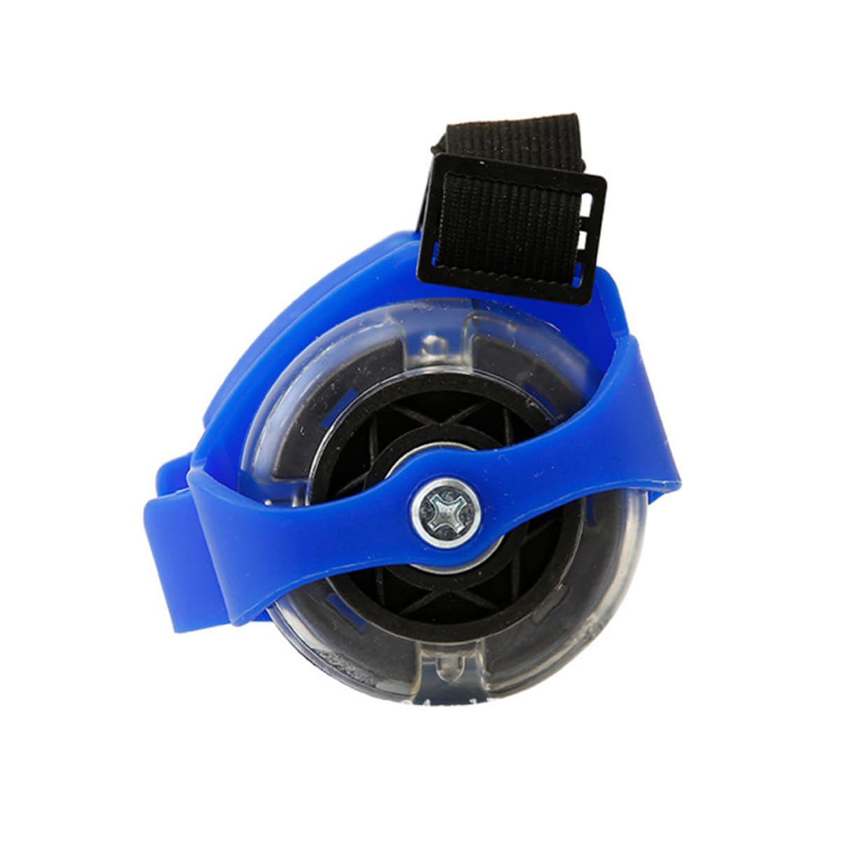 FOYTOKI 1Pair Adjustable Wheel Heel Roller Skates with Light Up Wheels for Outdoor Fun and Easy to Adjust for Skate Practice Blue
