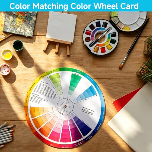 Image of 2 Pcs Color Wheel Set, Art Makeup Mixing Guide New