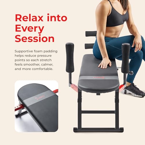 Image of Sunny Health & Fitness Full Body Inversion Traction for Lumbar Stretching, Lower Back Pain Relief, Improved Posture Correction, Rehab, Spinal Compression, Flexibility - SF-BH623052