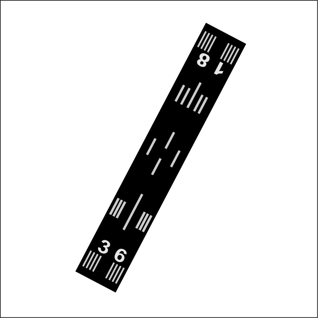 Pilot18 Runway 6x1 ft Floor Sticker with Weather Proof Lamination for Aviation People