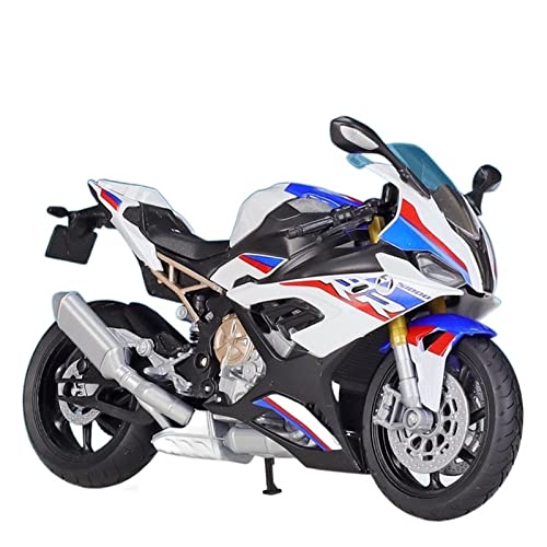 BMW S1000RR 1:12 décoration de bureau moto miniature bleue en métal injecté