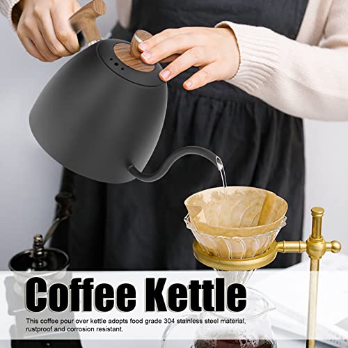 Tetera de acero inoxidable 800ml con pico de cuello de ganso miniatura 2