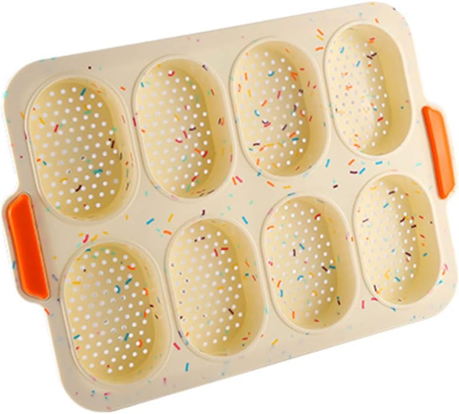 Silicone French Roll Bread Mold Small Loaf Pan for Baking Cake Making Mold Non-stick Food-grade Diy Baking for Fondant Candy Crafts