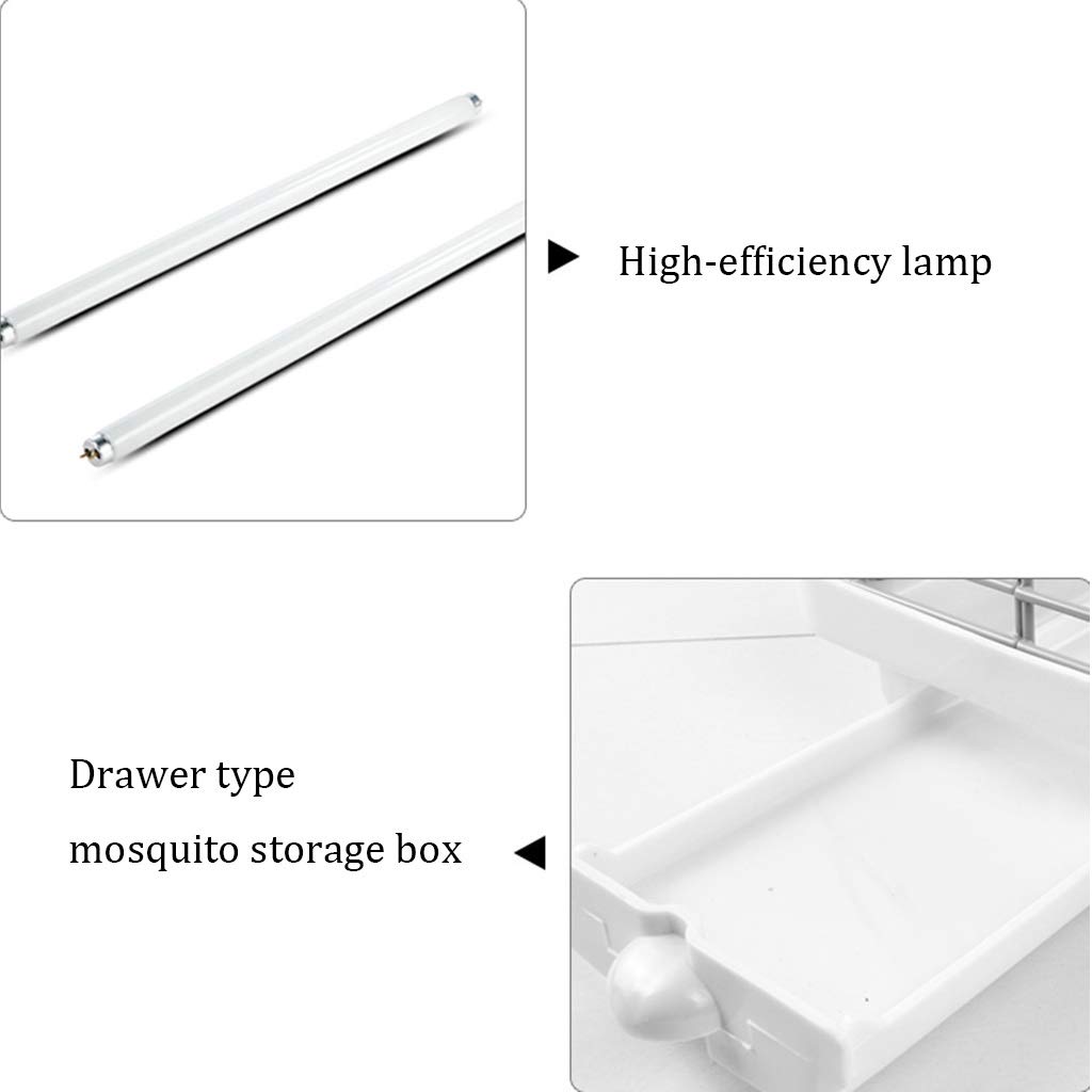 Trappola per zanzare LED Zapper per Insetti, Killer per Insetti, Zanzara elettrica Domestica Killer per zanzare Lampada per zanzare Lampada per Mosche a LED UV Commerciale Lampada antizanzare a LED