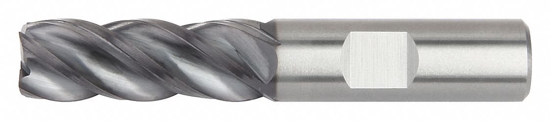 End Mill, AlTiN, 1.0000 in Millng Dia, 4V05