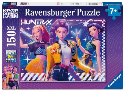 Ravensburger - Puzzle Enfant - 150 pièces XXL - La tournée Mondiale/Kpop Demon Hunters - Fille ou garçon dès 7 Ans - Puzzle de qualité supérieure - 12003382