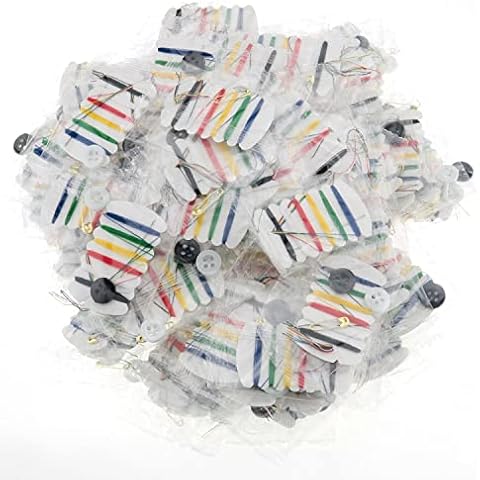 MTQY Individual Sewing Kit Packs 100PCS Simple Thread and Needle Hotel Amenities Sewing Kit Travel Sewing Kits Cover