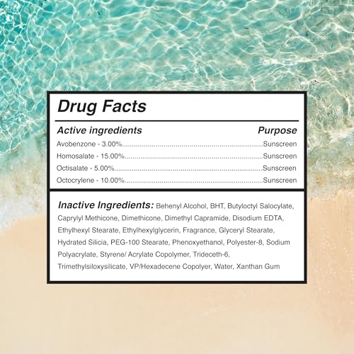 Surface Sunscreen Lotion SPF 50 for Face & Body, Lightweight Natural Formula, Reef Friendly, Broad Spectrum UVA UVB Protection, Water Resistant Sun Care for 80 Minutes Outdoor Use, Tropical Scent, 6oz