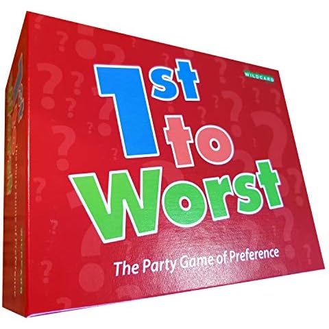 1ST TO WORST! - The classic party game of preference - Guessing a players preferred order from 3 choices - Top Family Christmas Fun Cover