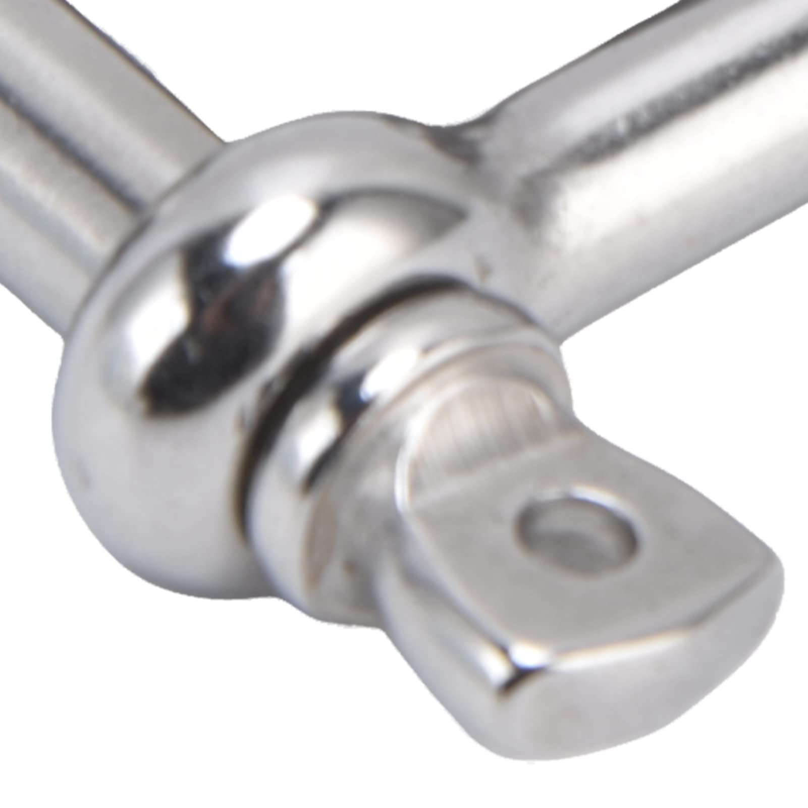 Rotating Snap, 2Pcs 8mm 360° 304 Stainless Steel Snap, Shackle Hook Hammock Stands OX Detachable Chain Hooks Section Diameter Esistant for Chair Climbing Rope