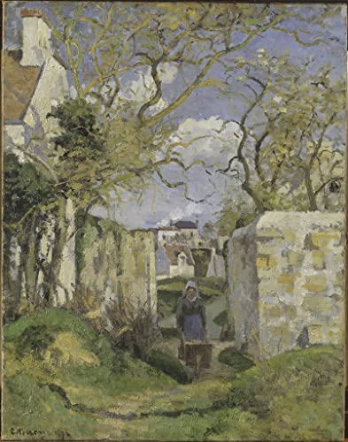 Cuadro impresionista de Pissarro para decorar un salón elegante con un gran lienzo de 60x90cm