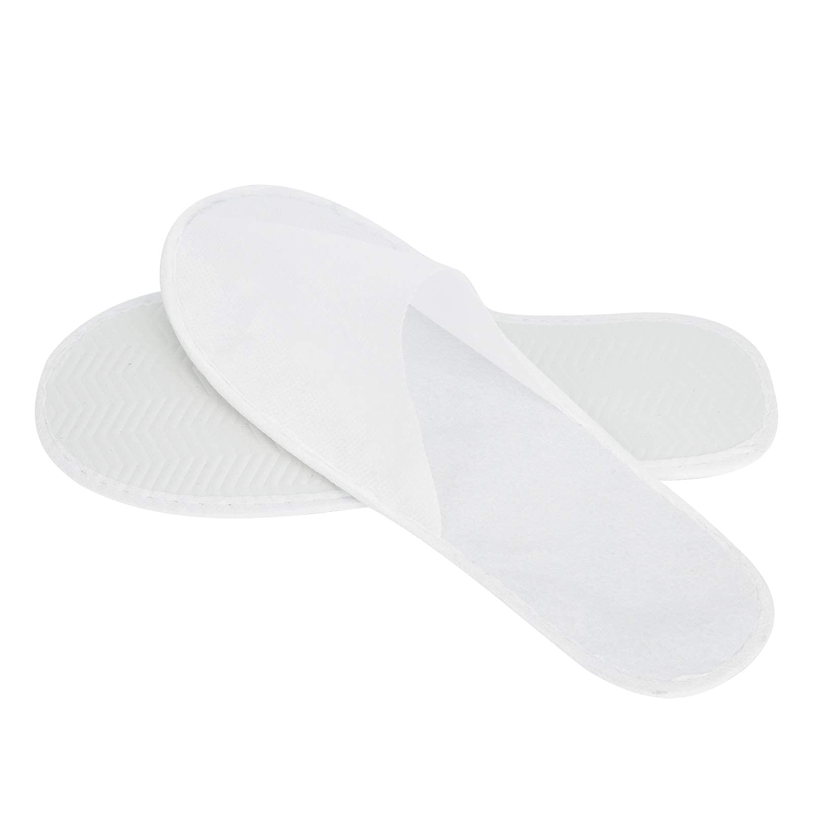 100 paia di pantofole usa e getta, unisex, con punta chiusa, taglia unica, per spa, vacanze, feste, ospiti, hotel e viaggi
