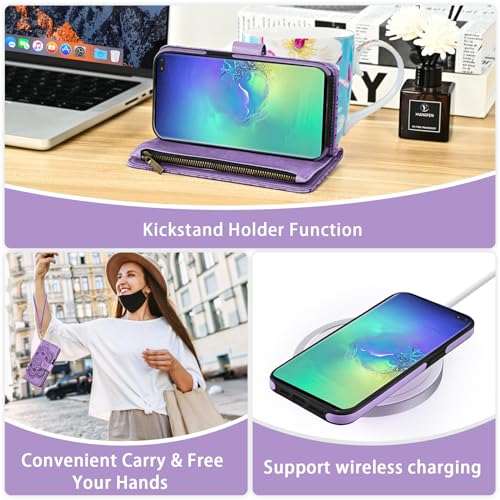Coque portefeuille Samsung S10 Plus pour ranger cartes et billets en sécurité
