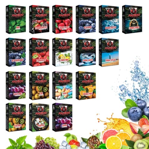 MUFASA Herbal Shisha Flavours - 18 Exotic Blends for Authentic Hookah Experience - Tobacco-Free