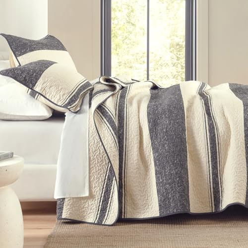 Edredón King 100% algodón gris carbón reversible de alta densidad con fundas 2