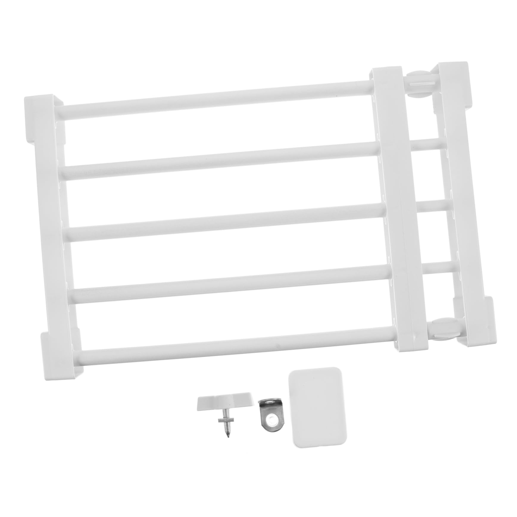 OUNONA Adjustable Closet Storage Bracket Versatile Clothing Organizer Wide Long No Damage Shelf Separator for Wardrobe Bathroom Kitchen Shoe Cabinet Wear Resistant