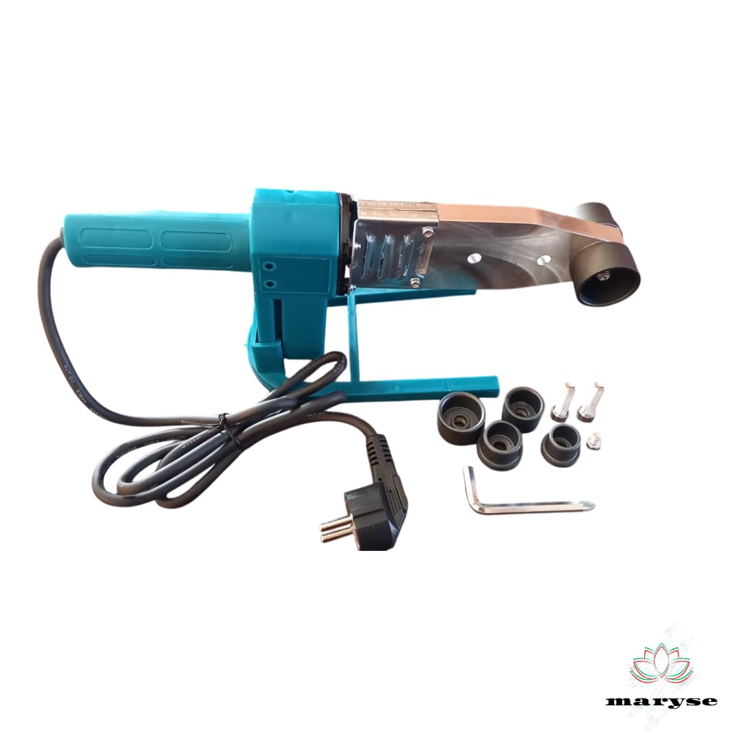 Maryse Polifusore per Tubi in Plastica 1500W – Stazione Saldante con 6 Matrici (20-63 mm) – Saldatore Professionale per Tubi PP-R, PE, PB, PVC