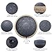 TMPZ Steel Tongue Drum,14 Inches 15 Notes C-Key Major Alloy Yoga Zen Meditation Space Chakra Tank Finger HandPan Ethereal Pan Percussion Instrument Set with Music Book and Mallets for Adult,Kid