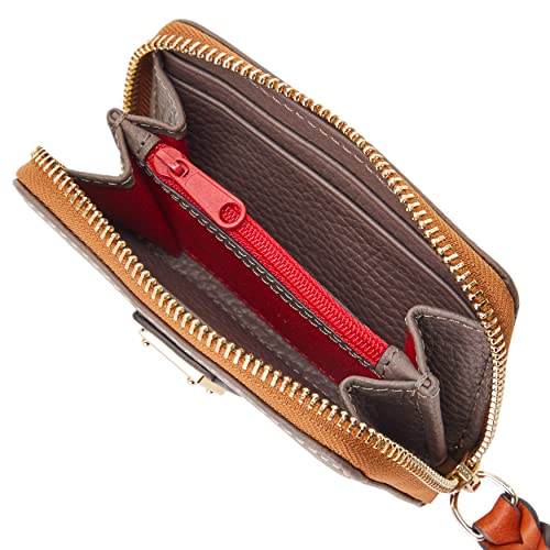 Dooney & Bourke Wallet, Pebble Grain Large Zip Around Credit Card Case Wallet - Elephant #TOP2