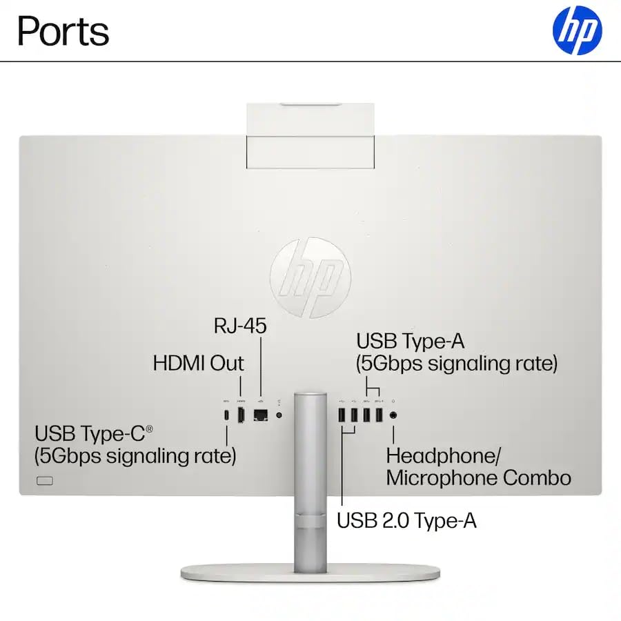 Image of HP 23.8'' Touchscreen All-in-One Desktop Computer, 64GB RAM, 2TB SSD
