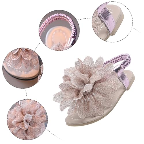 IWIHMIV Toddler Girl Flat Flip Flops Girl Summer Dress Sandals Lightweight Open Toe Bohemian Beach Soft Sole Sandals3