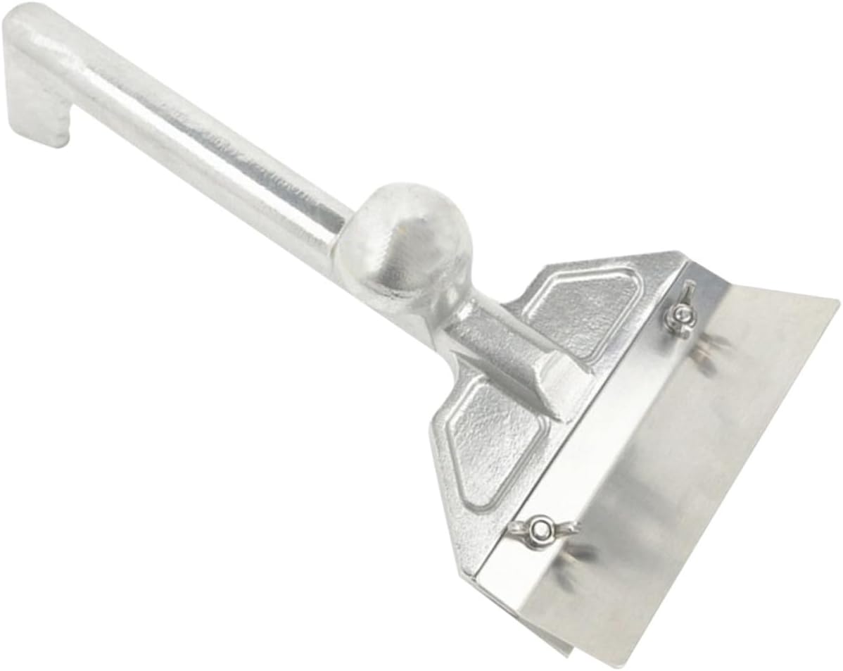 GALPADA Ergonomic Grill Scraper Long Handle Stainless Steel Blade for Griddle Cleaning BBQ Utensil