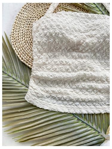 SOLY HUX Women's Halter Top Tie Back Textured Going Out Concert Beach Vacation Crop Tops Summer Sleeveless Camisole4