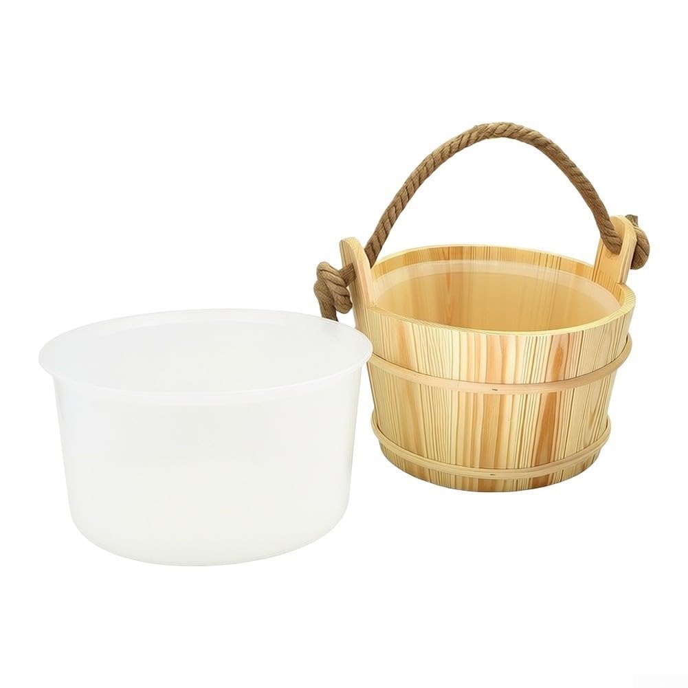 Secchio Sauna Cedro 4L Manici per corda Secchio Sauna Cedro