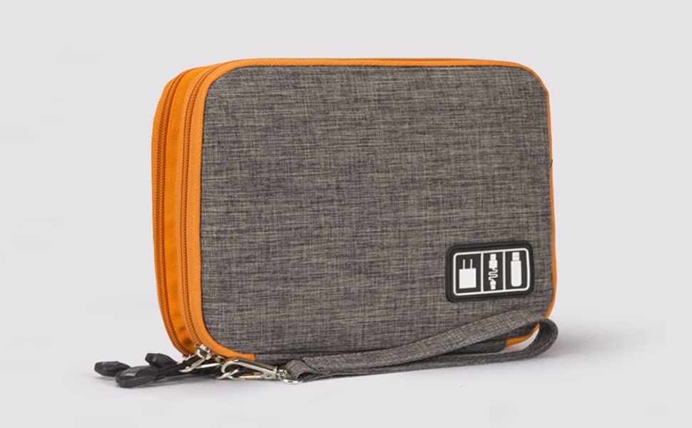 Peyx Travel Digital Accessories Storage Bag, Gadget Organizer Case Portable Zippered Pouch for All Small Gadgets Tablet, iPad Mini, Charger, Power Bank, Earphones, Memory Card, USB Data Cable, etc-image-35