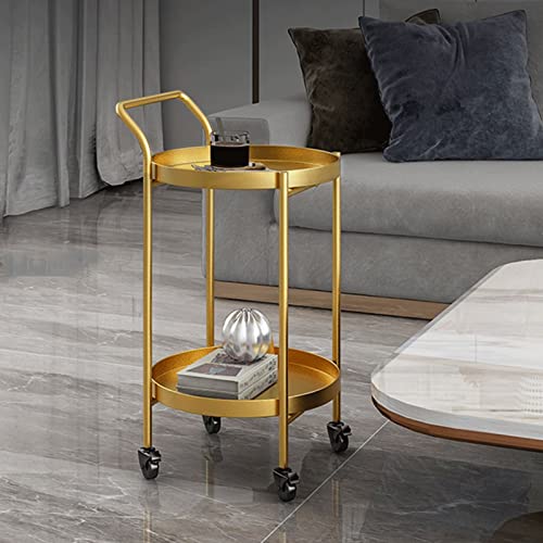 QMMD Mesa Auxiliar de Salón Mesa de Centro Mesita de Noche Sencilla Mesita Auxiliar de Sofá con Ruedas para Exteriores e Interiores Bebida Aperitivos Mesa de Café Mesa de Teléfono (Color : C) Cover