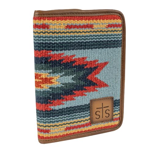 STS Ranchwear Women's Chaynee Valley Serape Magnetic Wallet Leather Bifold Closure Multiple Card Western Style, Multi3