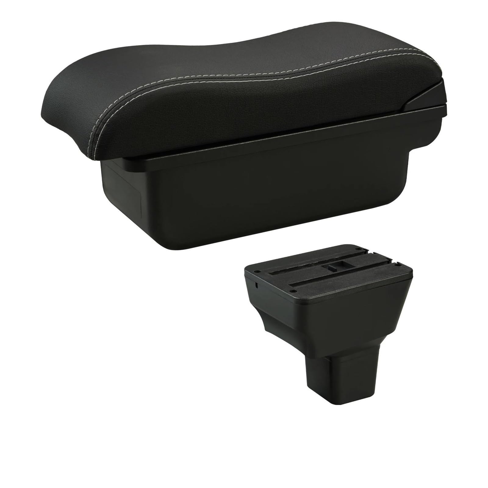 REOKIP Car Armrest Box Center Storage Box For Nissan For Kicks 2016 2017 2018 2019 2020 2021 Car Arm Rest Box(A3 White Line No USB)