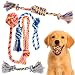 Dog Toys - Dog Chew Toys - Puppy Teething Toys- Puppy Chew Toys - Rope Dog Toy - Puppy Toys - Small Dog Toys - Chew Toys - Dog Toy Pack - Tug Toy - Dog Toy Set - Washable Cotton Rope for Dogs