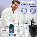Trektote Travel Toiletry Kit For Men – 12 Piece Set Of Travel Size Toiletries, TSA Compliant, Travel Essentials, Includes Shampoo And Conditioner, Body Wash, Toiletry Bag & More - Image 4